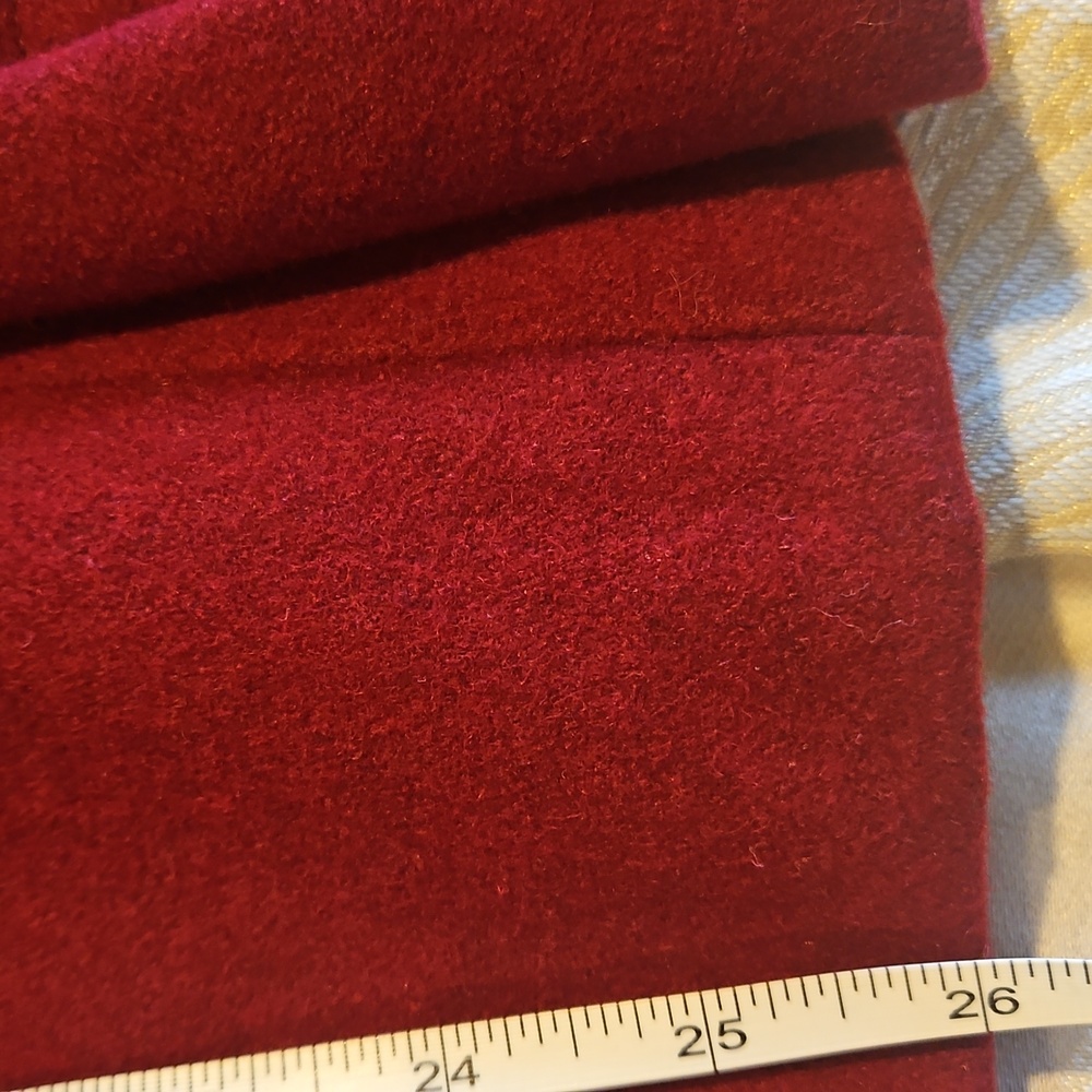 Calvin Klein Double-Breasted Peacoat - Deep Red - Picture 13 of 15